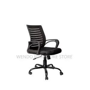 Office Chairs; Mesh Clerical Chair With Fixed Strong Armrest