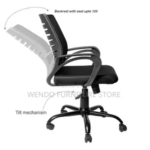 Office Chairs; Mesh Clerical Chair With Fixed Strong Armrest
