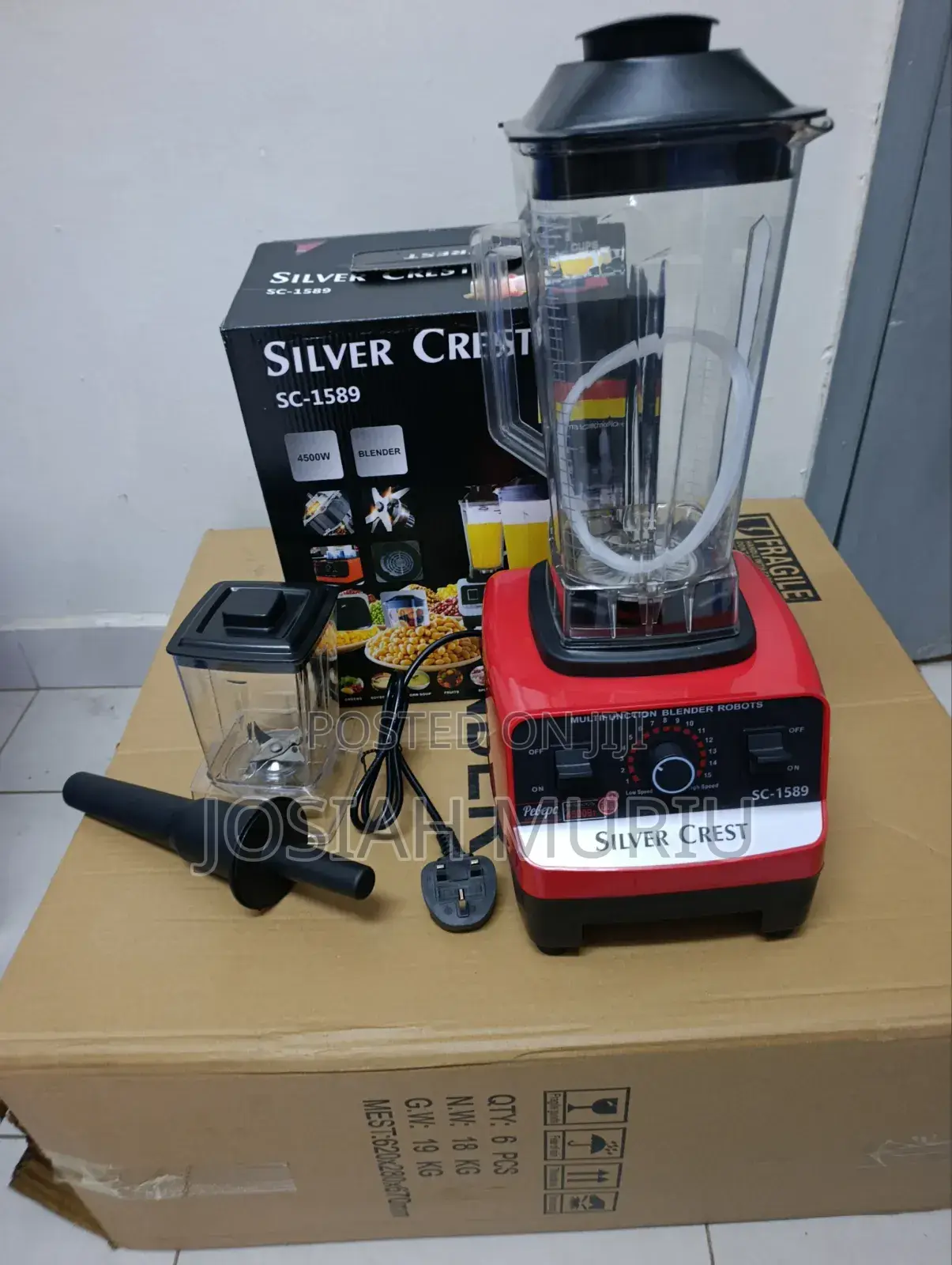 Silver Crest Electric 2l 2-in-1 Blender Sc-1589