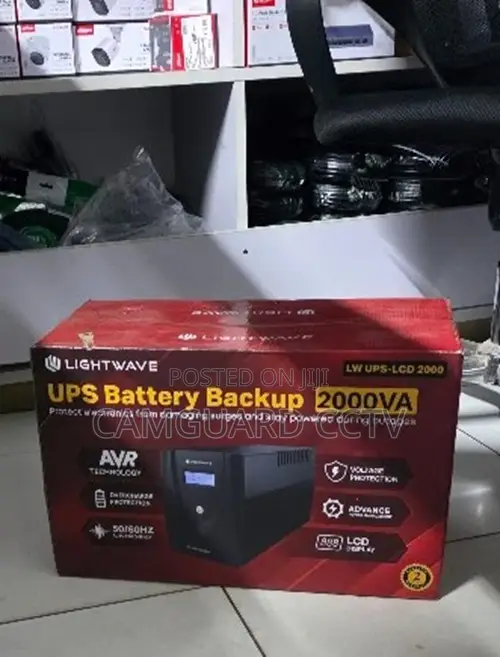 Lightwave 2kva Ups Backup Power System – 2000va Voltage Protection