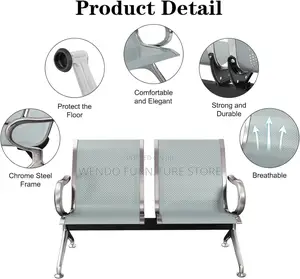 Office Bench; Two Seaters Steel Reception Benches