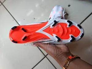 White and Orange Nike Air Zoom Unisex Football Boots Size 40 to 45