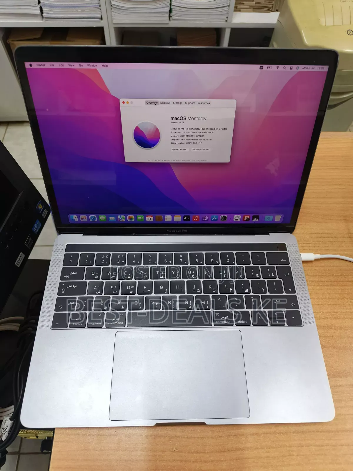 Laptop Apple MacBook Pro 8GB Intel Core i5 SSD 512GB