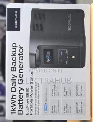 Ecoflow E980 Generator
(Free Fan+ Powebank) Brand New Sealed
