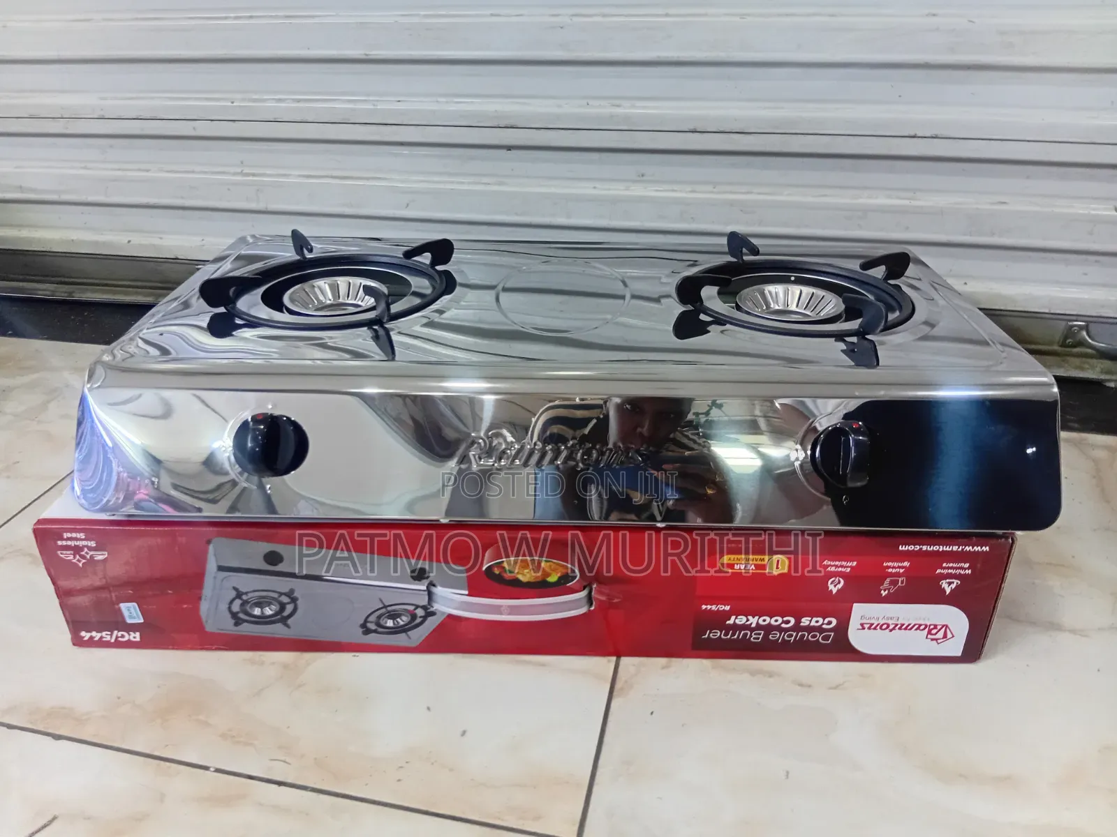 Ramtons Double Burner Gas Cooker
