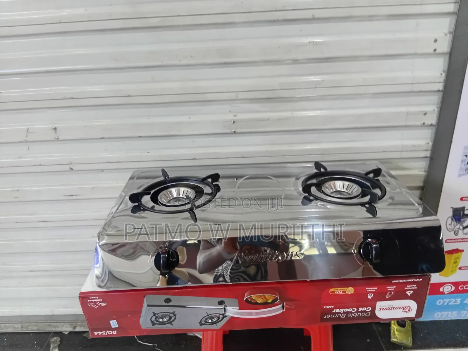 Ramtons Stainless Double Burner