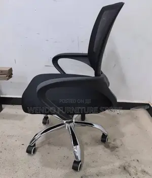 Office Chairs; Reclining Mesh Black Office Chairs