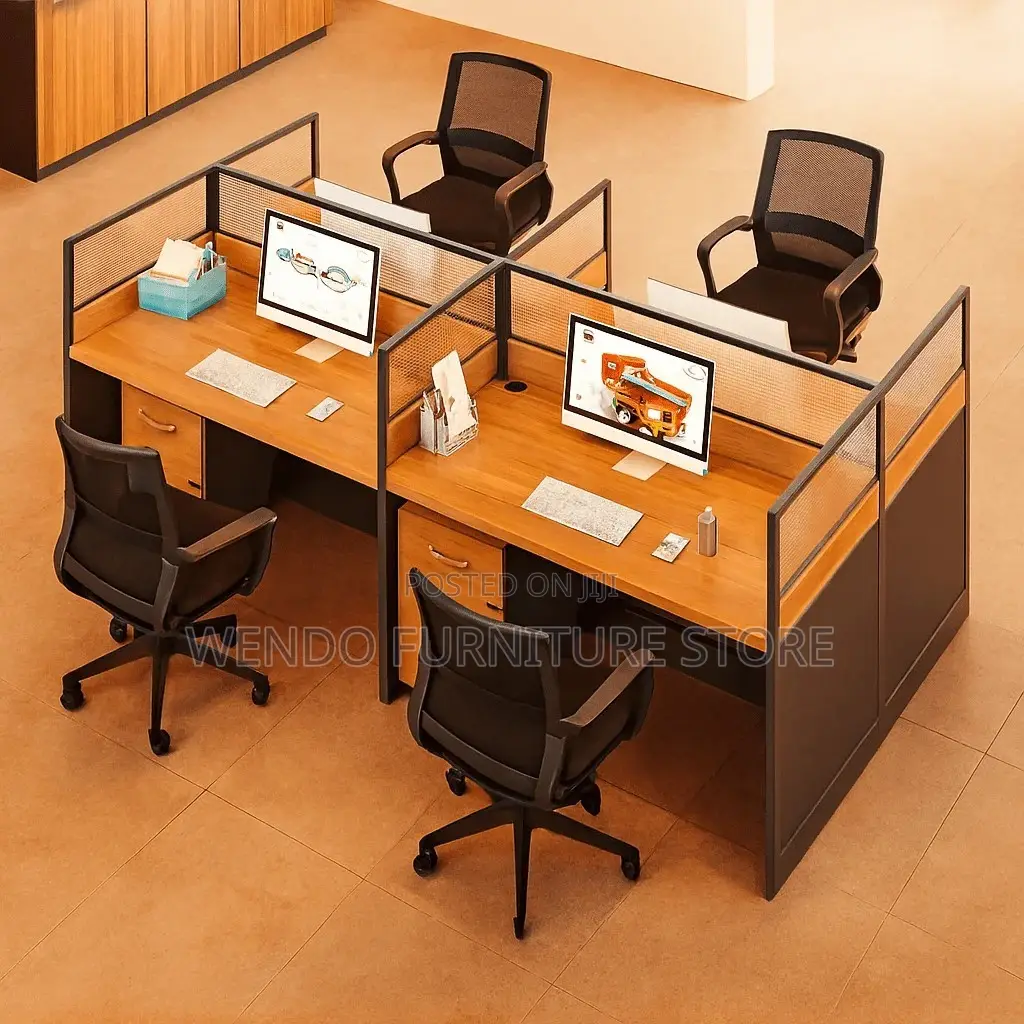 Office Workstation; Four Users MDF Office Cybers Workstation