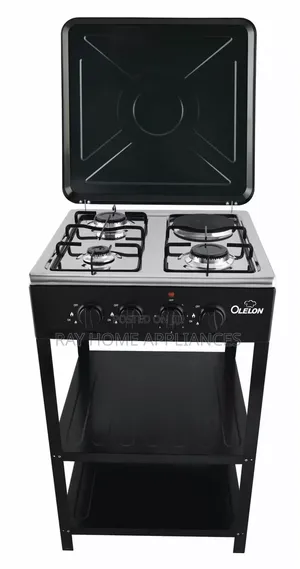 3gas+1electric Plate Burner With Stands and Shelves.