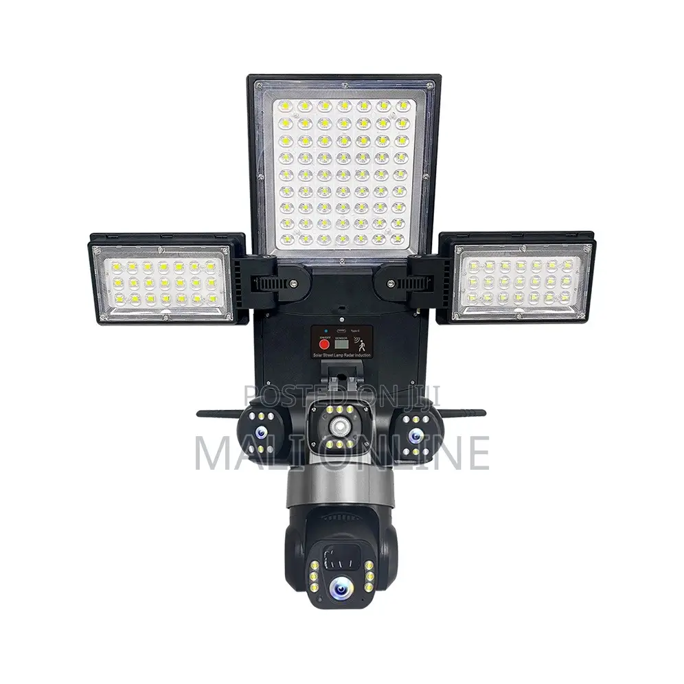 3 Lens Solar Light Camera 9mp Ip66 Wifi 4g 2-Way Audio Motion Detectin