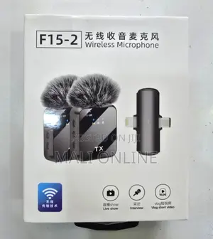 F15-2 Dual Wireless Lavalier Microphone 3-in-1 Noise Reduction