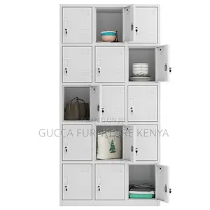 15 Locker Storage Cabinet Unit.