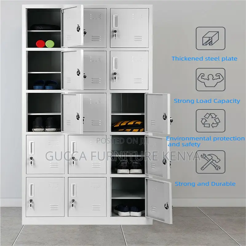 15 Locker Storage Cabinet Unit.