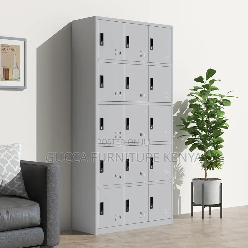 15 Locker Storage Cabinet Unit.