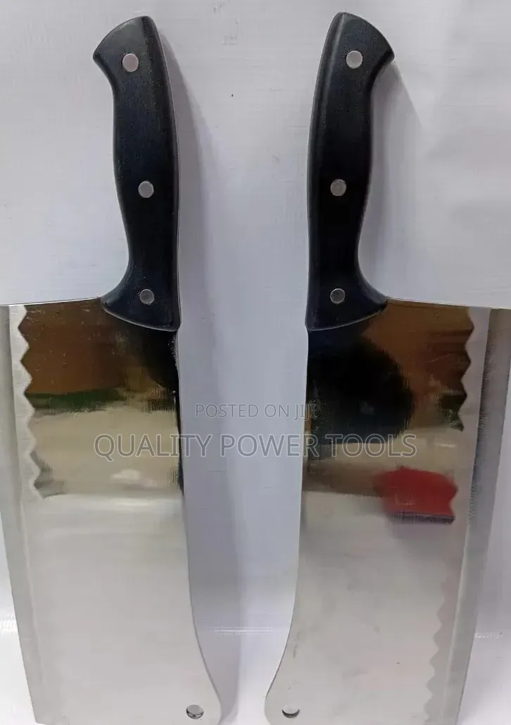 Razor Sharp Stainless Steel Cleaver Butcher Knife - Silver 2lb
