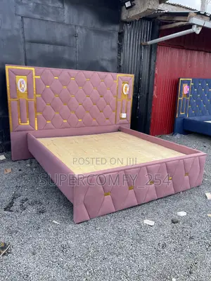 Extended Headboard Bed With Lights