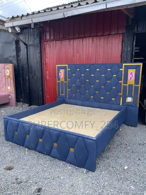 Extended Headboard Bed With Lights