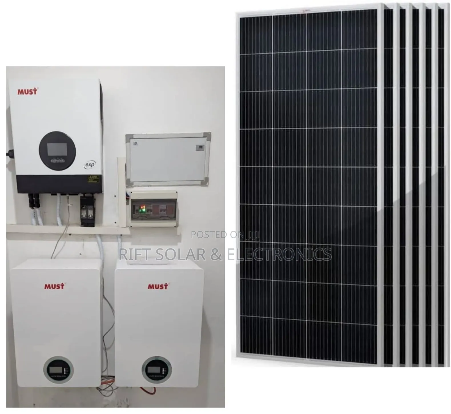 10 Kva VHM Hybrid - (2) 5.12kwh Lithium Battery - (8)615w Bifacial Kit