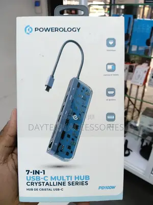 This Is a Powerology 7-in-1 Usb-C Multi Hub From Crystalline Series.