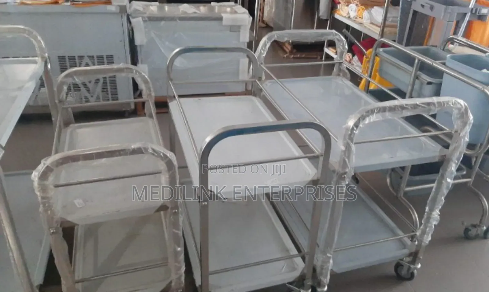 Ss 3p4 Procida Stainless Steel Hospital Trolley
