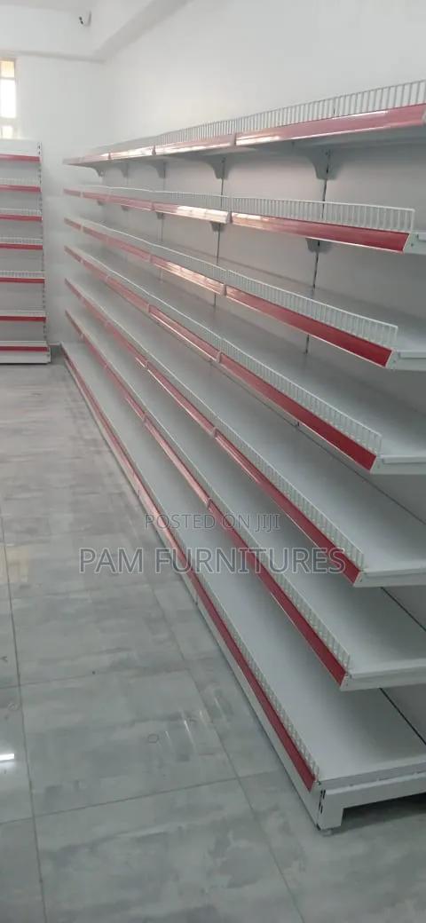 Wall Supermarket Shelves
