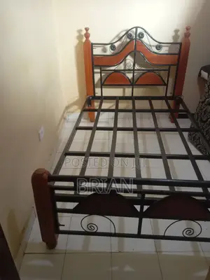 Wooden and Metallic Single 4by6 Bed