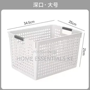 *Large Capacity Plastic Storage Basket