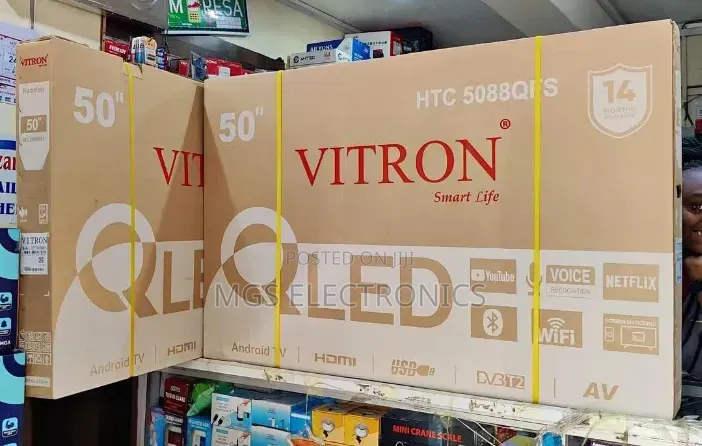 Vitron 50 Inches Quled Tv Android With Netflix,