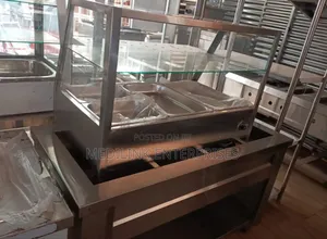 Stainless Ss Double Layer Tabletop Warmer Display