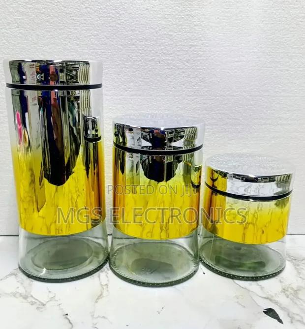 3 in 1 Sugar,Tea and Coffee Glass Bottle Available at the Shop