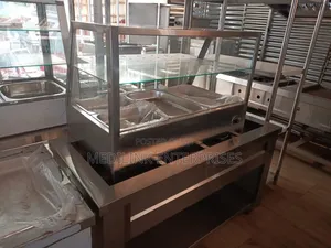 Stainless Steel Modern Aquarm Food Warmer Display