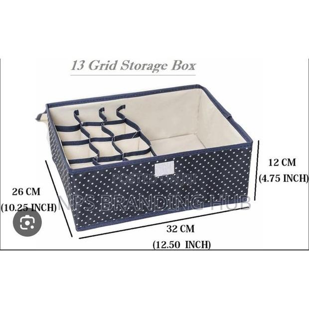 Foldable 13 Grid Under Garment Organizer (N.Y.O - thumbnail 2