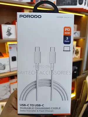 This Is a Porodo 3m Usb-C to Usb-C Cable.