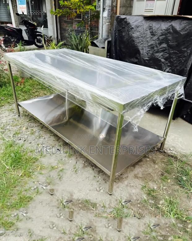 Bahagia Ss304 Stainless Steel Customized Working Tables 3*7ft - main view