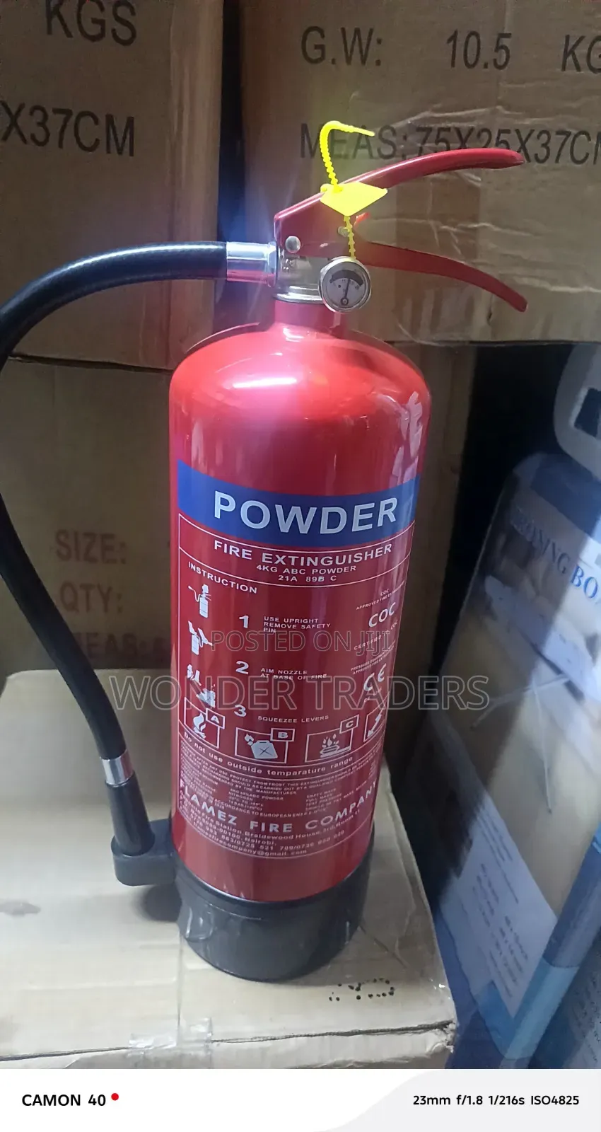 Fire Extinguisher 4kg Abc Powder-