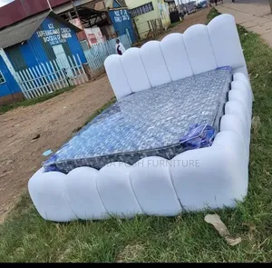 White Bubble Bed Size 5 by 6 + Mattress