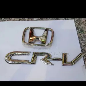 Emblem Logo Badge Name Honda Cr-v CRV Silver Shiny Chrome High Quality