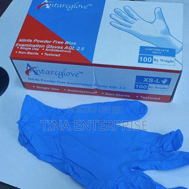 Nitrile Examination Gloves Colour Blue - thumbnail 2