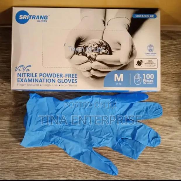 Nitrile Examination Gloves Colour Blue