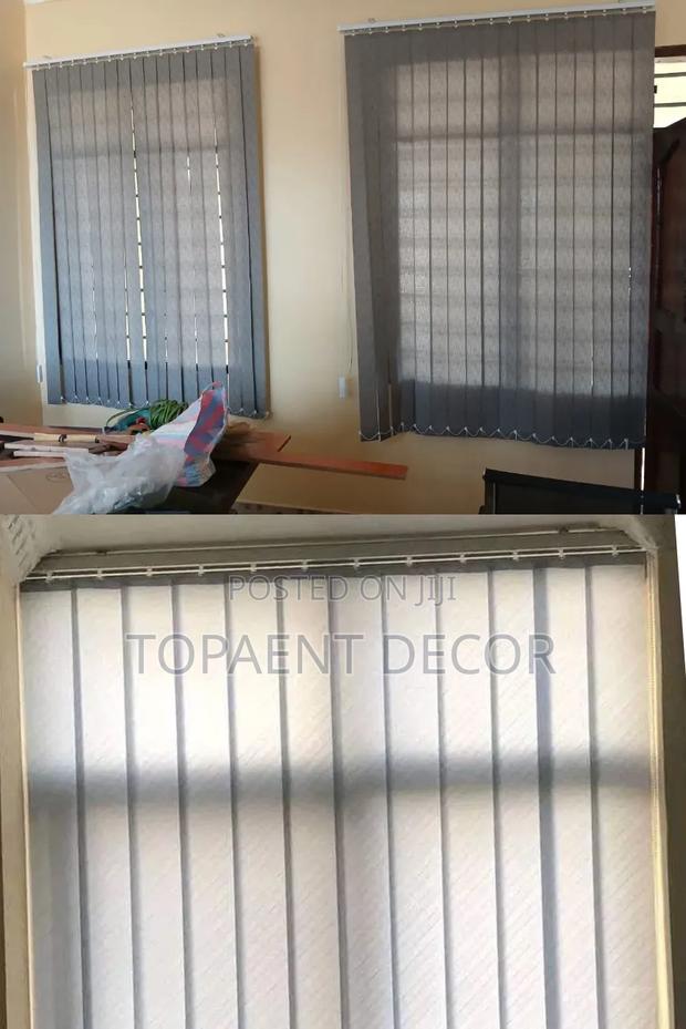 Blinds Down,Peace Up , Vertical Office Window Blinds - main view