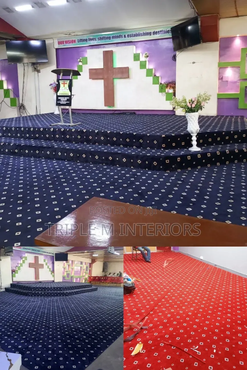 The Resilient Red/Navy Blue : Heavy-Duty Dotted Vip for Lobbies