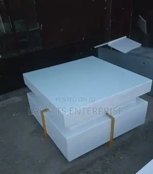 White Executive Modern Square Coffee Table