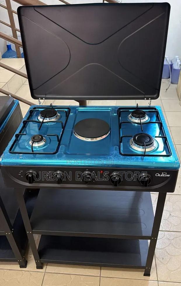 Olelon 4+1 Standing Cooker With Shelves
