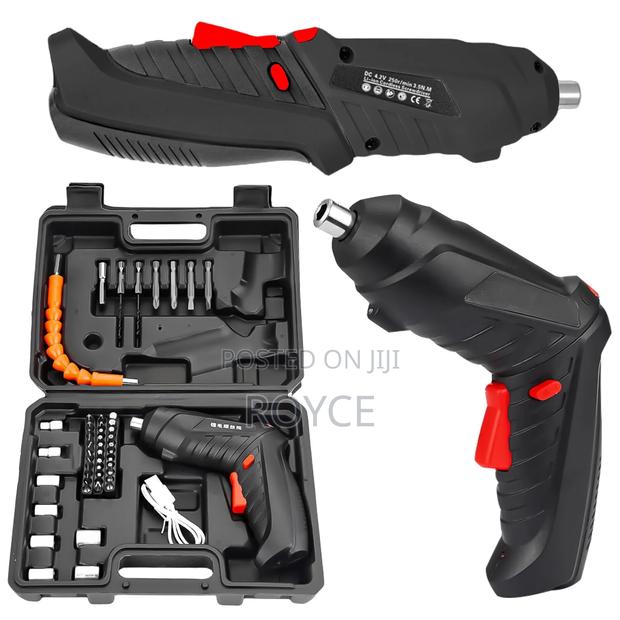 47pcs Rechargeable Drill Screw Driver Tool Box - thumbnail 3