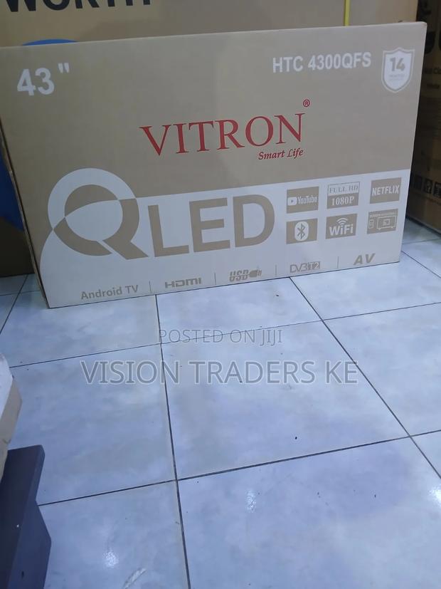 Vitron 43′′ 4300qfs Smart Qled Frameless FHD Tv With Bluetooth,Youtube