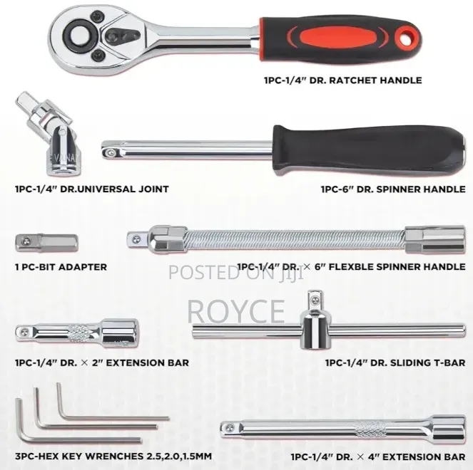 53pcs 1/4" Socket Set