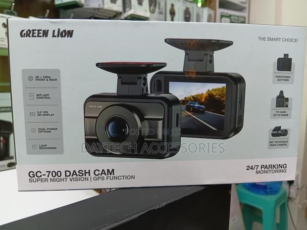 This Green Lion Gc-700 Dash Cam Features Front and 1080p Rear.