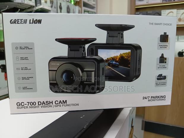 Green Lion Dash Cam With Super Night Vision GPS Function - Black