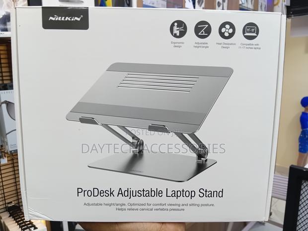 Nillkin Prodesk Adjustable Laptop Stand Metal - Silver - thumbnail 2
