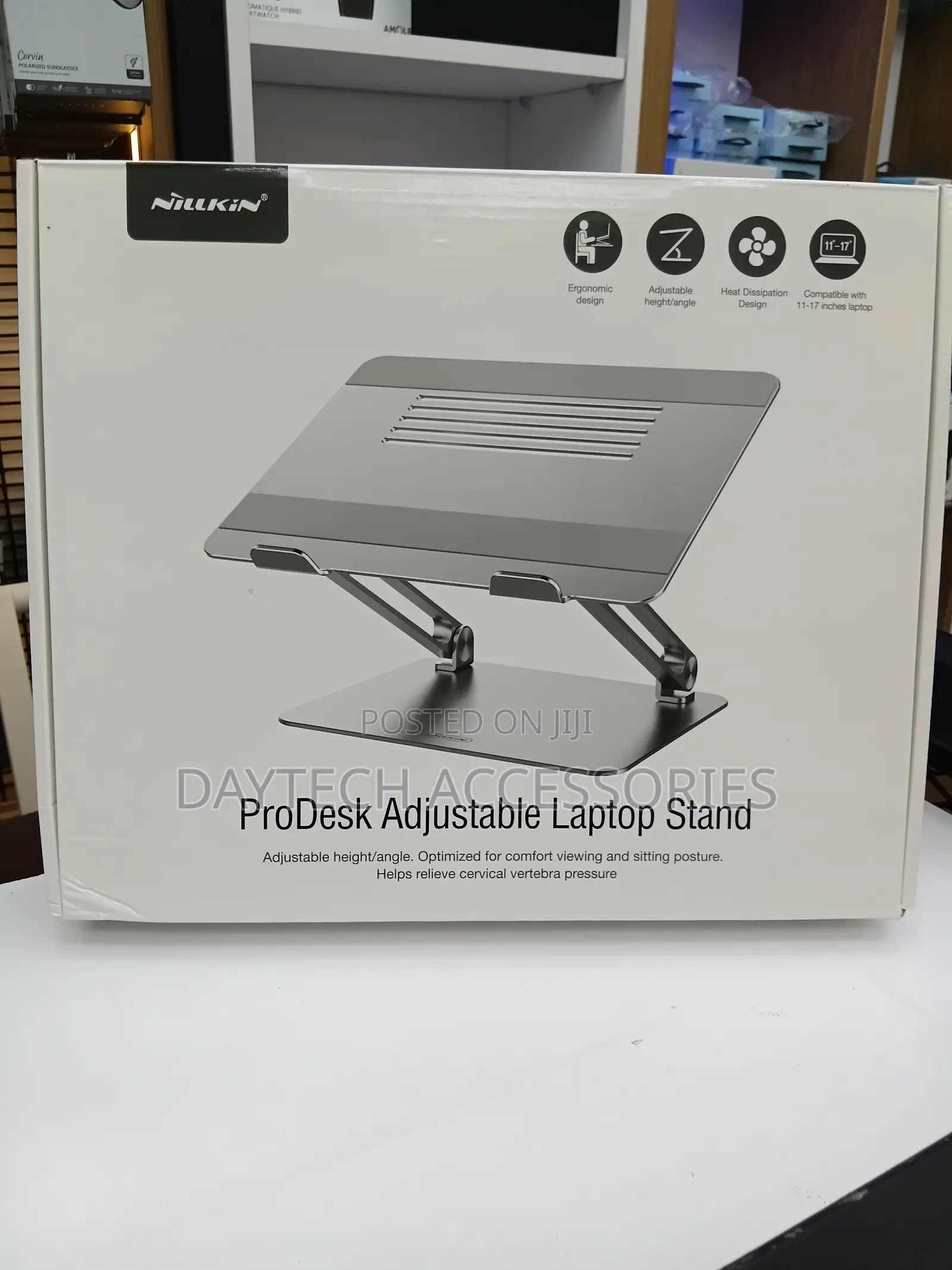 Nillkin Prodesk Adjustable Laptop Stand Metal - Silver
